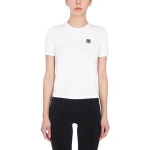 AMBUSH Women's Logo Detail Crew Neck T-Shirt Women WHITE T-Shirts & Tops